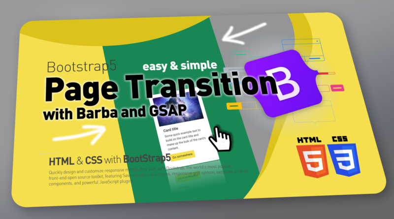 Easy custom Page Transition effect with Barba and GSAP